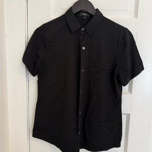 Theory Women’s Black Casual Button Down Shirt